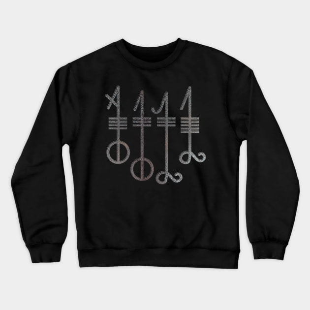 Svefnthorn symbol - metallic texture Crewneck Sweatshirt by Nartissima